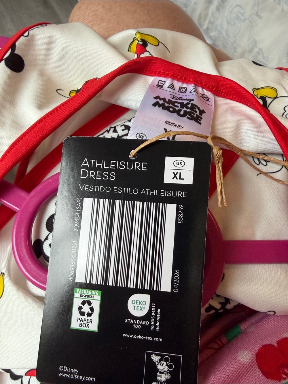 Disney athleisure Tank Dress built in shorts and Mickey Mouse Print - Picture 7 of 7